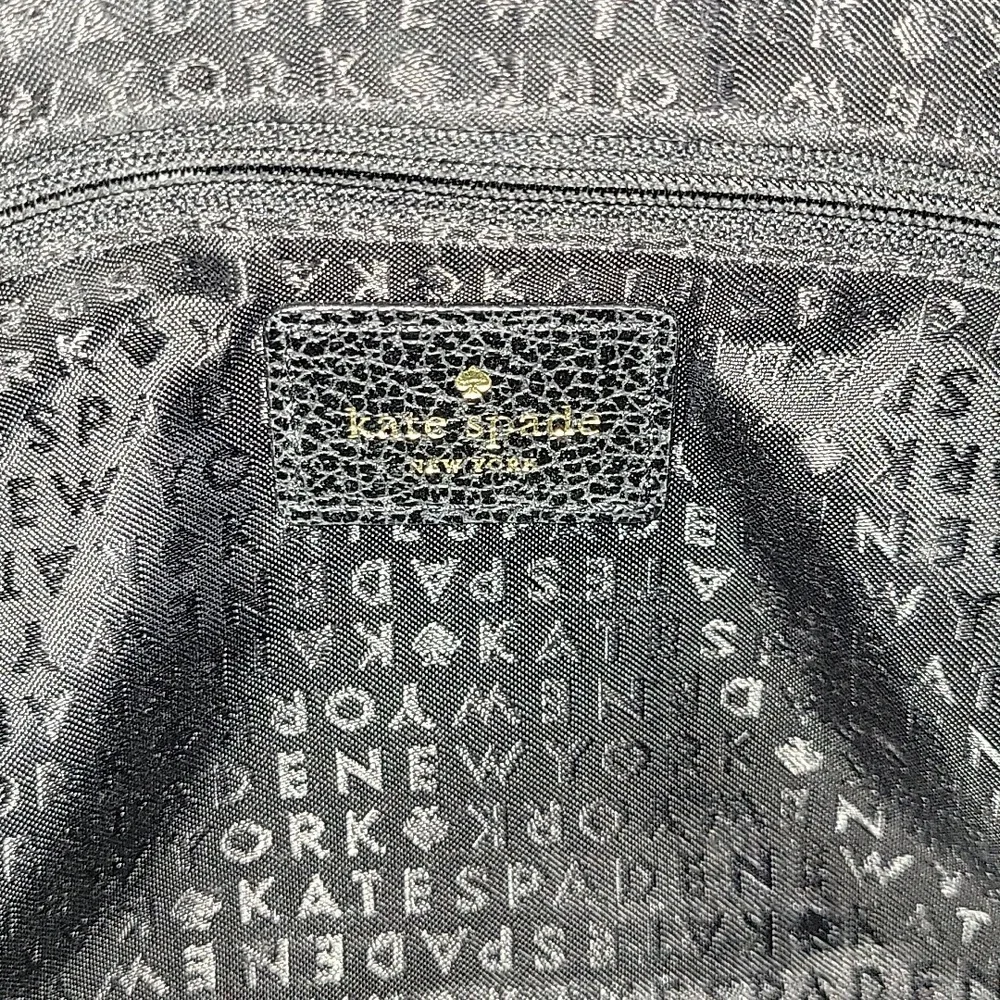 Kate Spade Black Textured Leather Crossbody Shoulder Bag